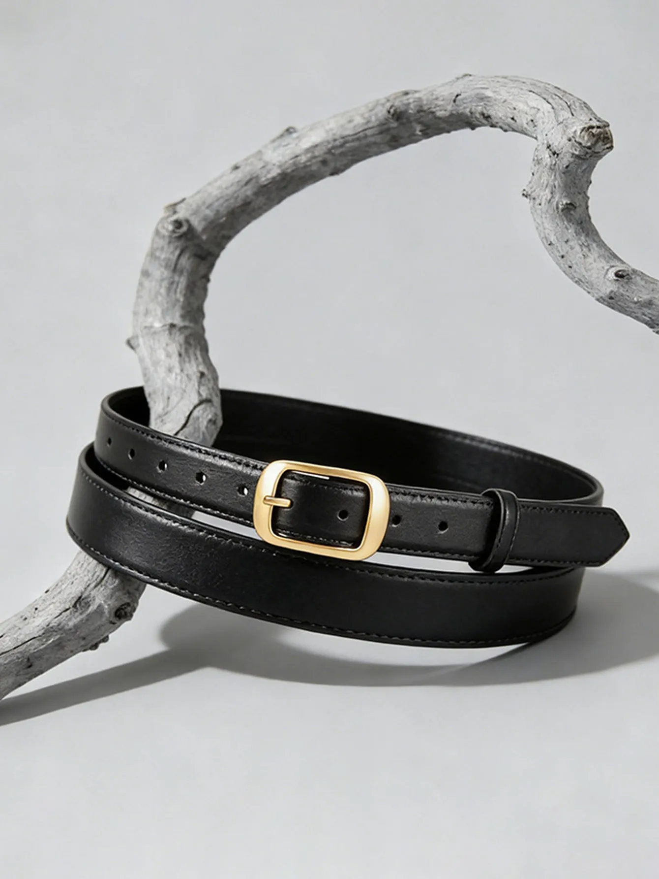 Parthea Leather Belt With Gold Buckle sold by Parthea Fashion product image thumbnail 4