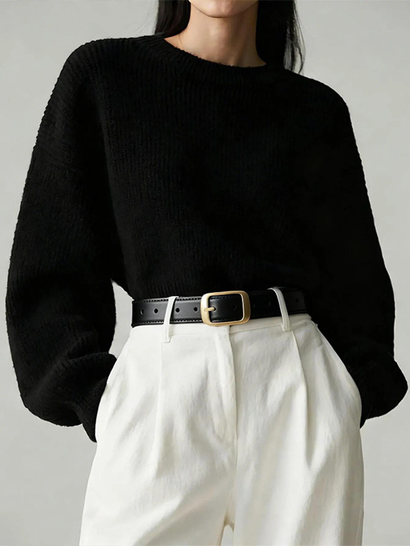 Parthea Leather Belt With Gold Buckle sold by Parthea Fashion product image thumbnail 3