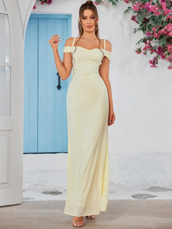 Off Shoulder Embellished Back Bodycon Dress sold by Parthea Fashion