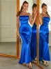 Mermaid Cut Out Satin Maxi Dress sold by Parthea Fashion
