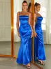 Mermaid Cut Out Satin Maxi Dress sold by Parthea Fashion