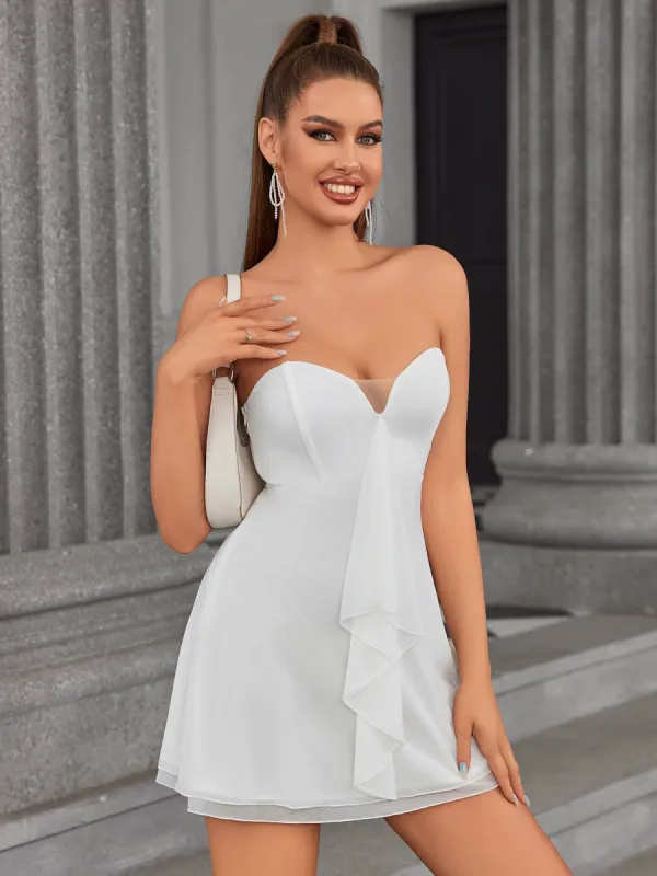 Mesh Tube Mini Dress sold by Parthea Fashion
