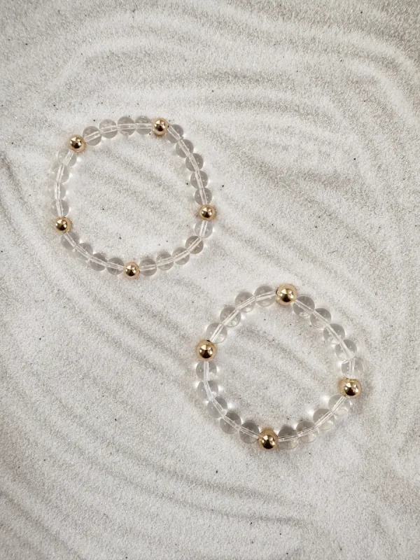 CRYSTAL QUARTZ BRACELET sold by Stylin by Aylin