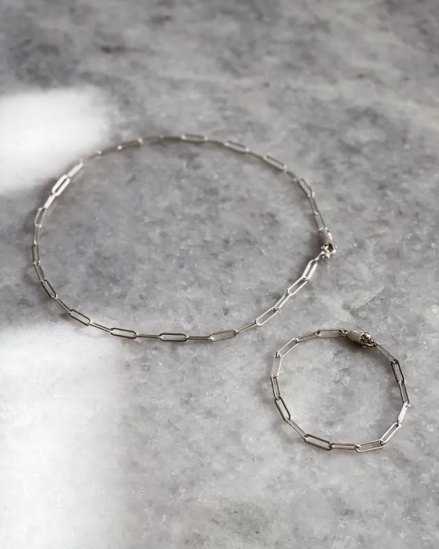 THE MODERN CHAIN BRACELET - SILVER sold by Stylin by Aylin