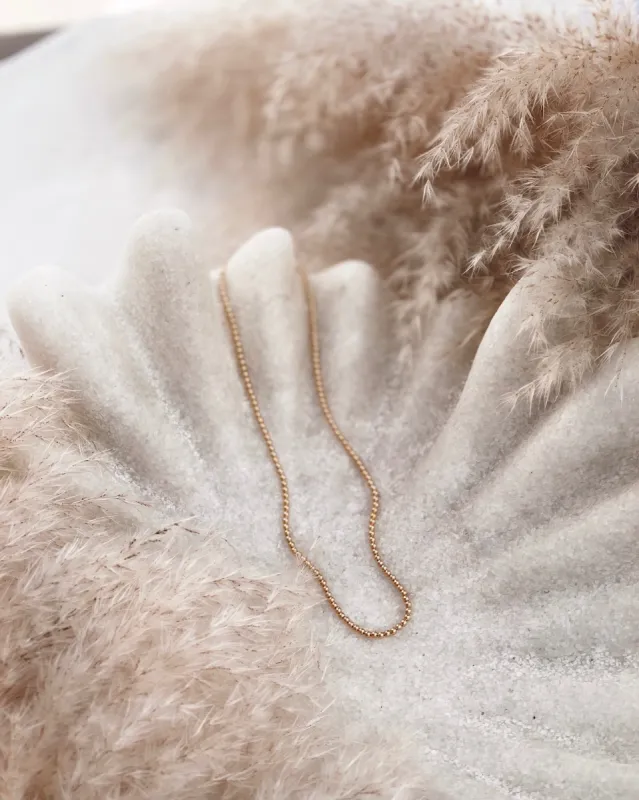 THE BEADED NECKLACE - GOLD sold by Stylin by Aylin