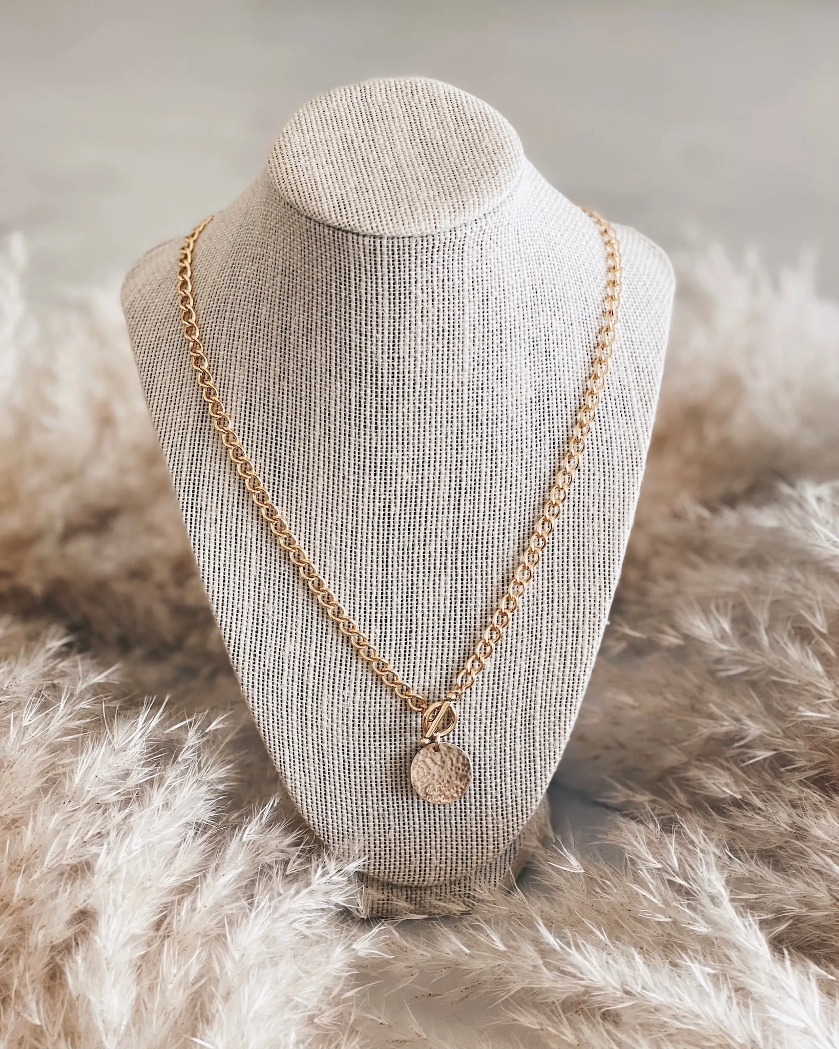 Toggle Curbed Chain Necklace sold by Stylin by Aylin