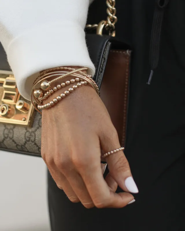 THE BEADED RING - GOLD sold by Stylin by Aylin