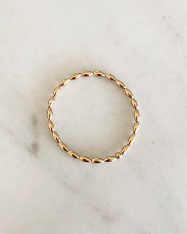 THE OVAL BRACELET - GOLD sold by Stylin by Aylin