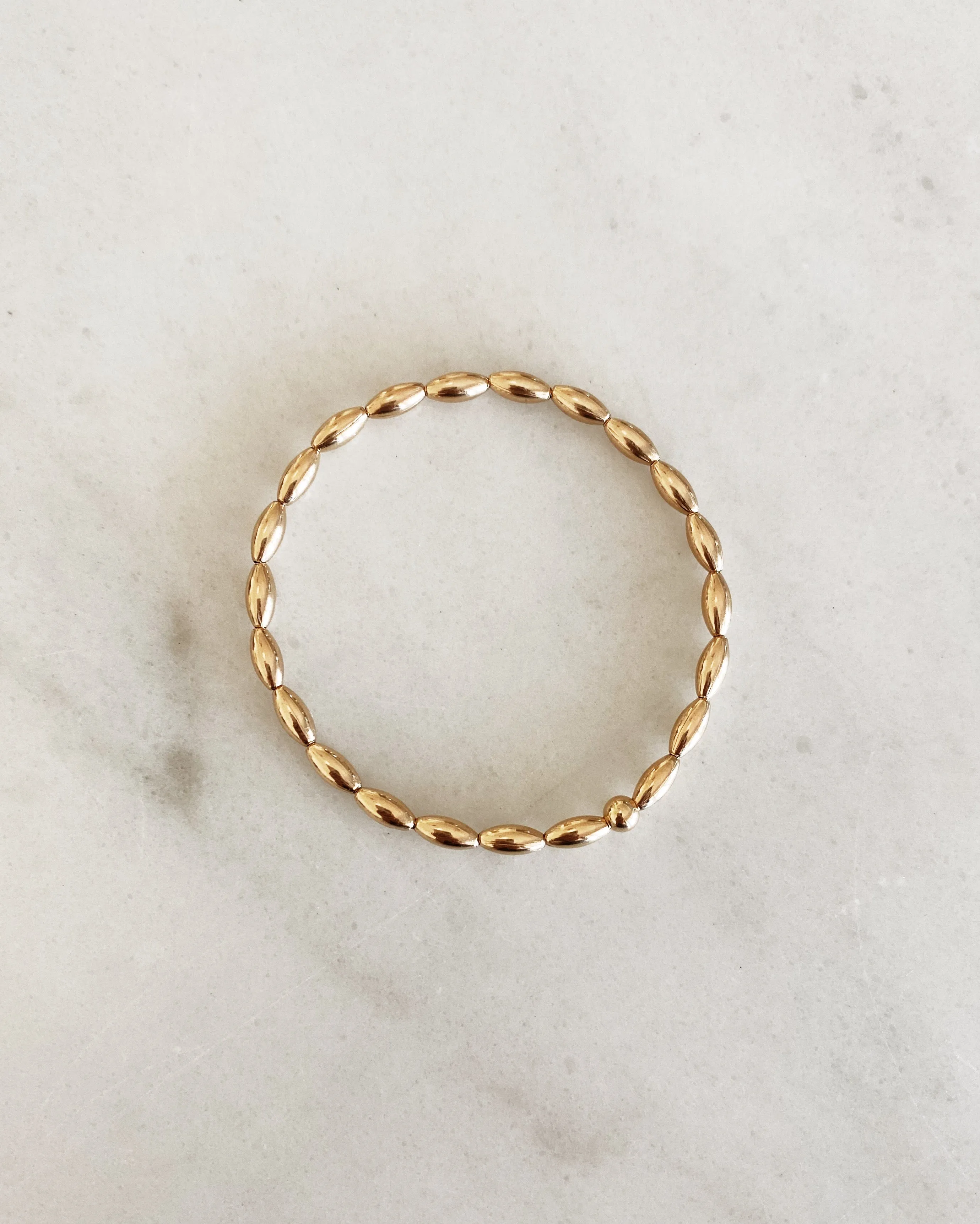 THE OVAL BRACELET - GOLD sold by Stylin by Aylin