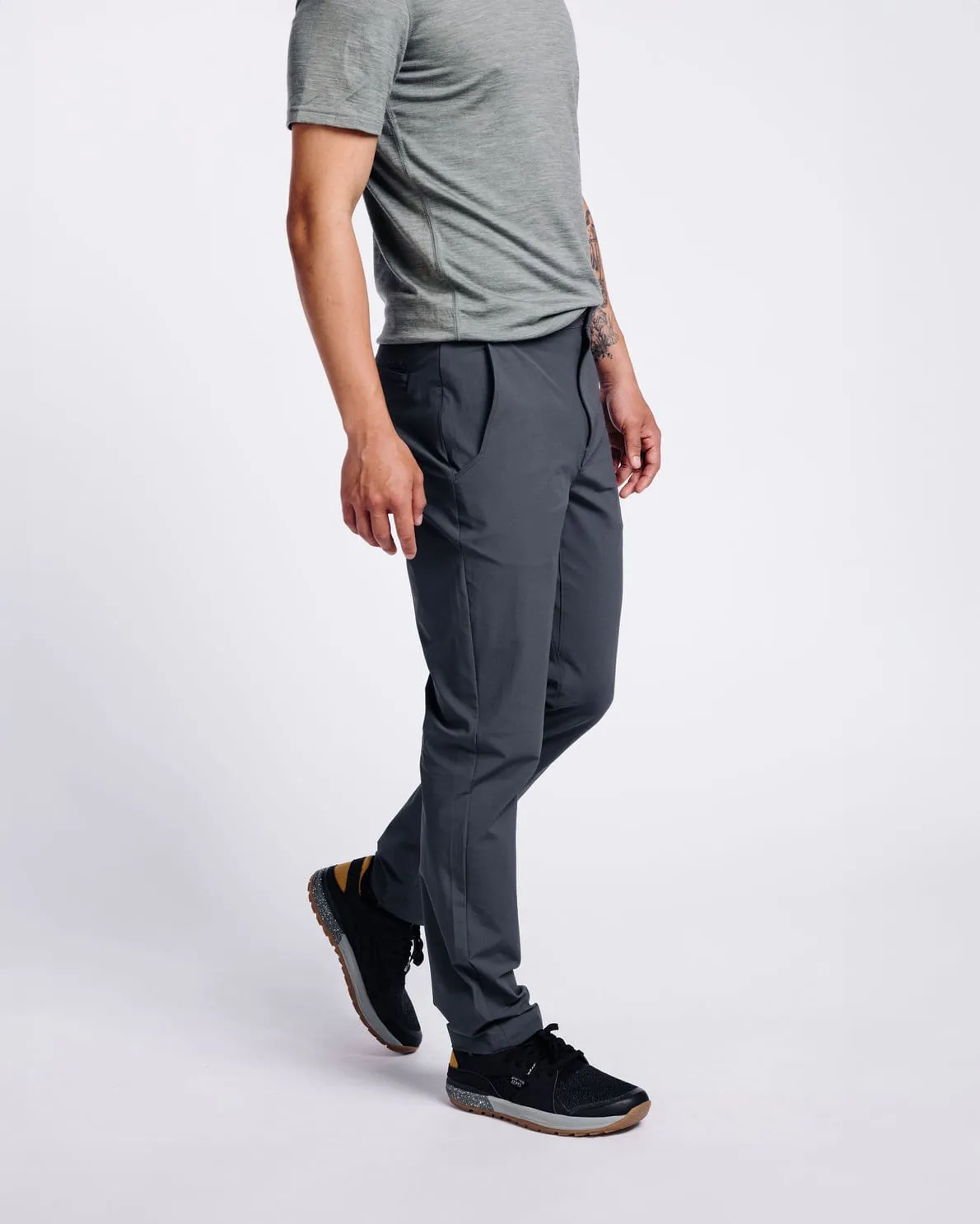 Lightweight Traveler Pants - Charcoal sold by TEREN Designs