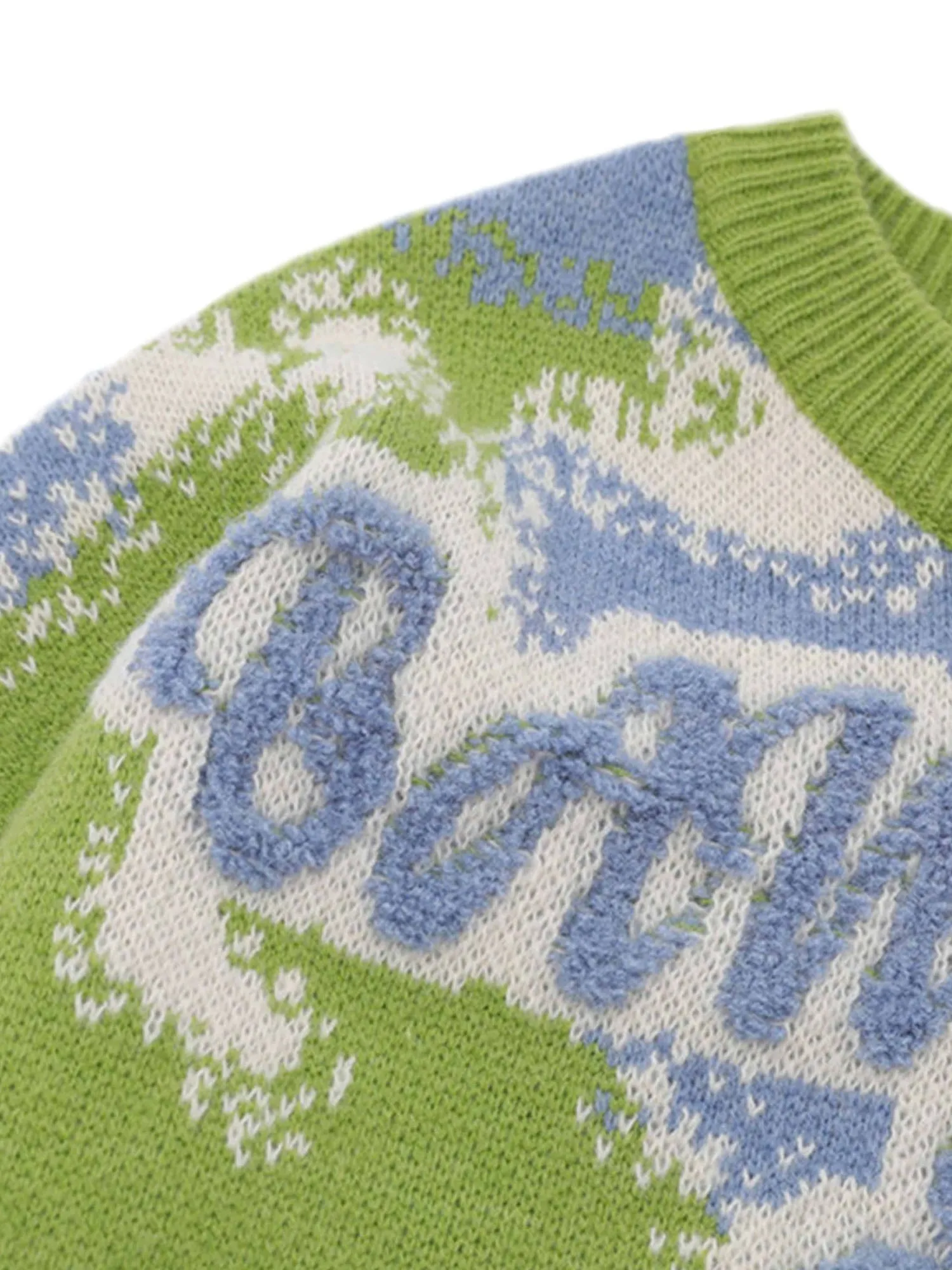 Thesupermade Camouflage Peplum Crew Neck Knit - 1725 sold by Thesupermade product image thumbnail 3