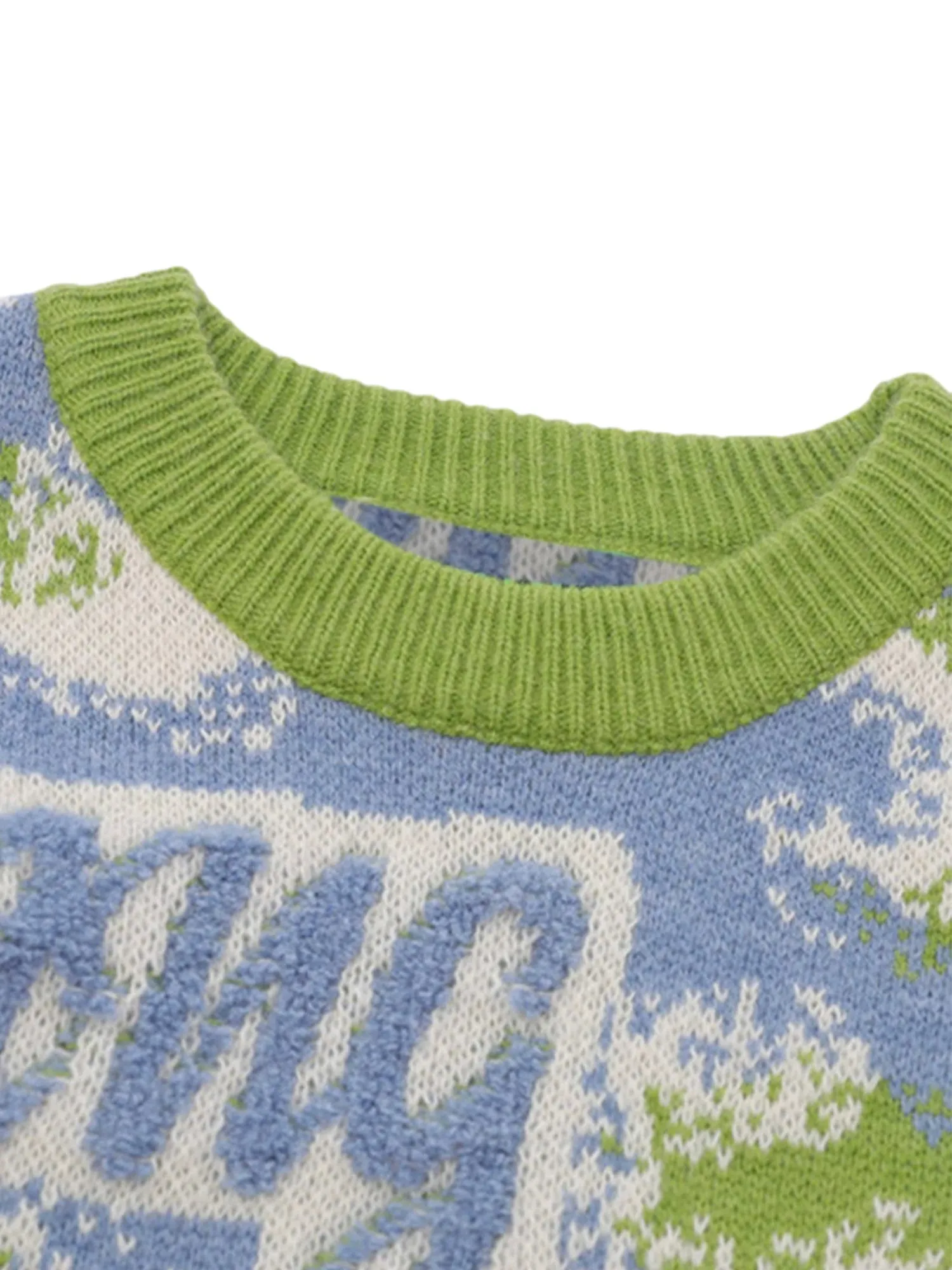 Thesupermade Camouflage Peplum Crew Neck Knit - 1725 sold by Thesupermade product image thumbnail 4