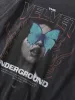 Thesupermade Character Printed Washed & Aged T-Shirt - 2055 sold by Thesupermade