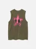 Thesupermade Vintage Washed Art Portrait Vest sold by Thesupermade