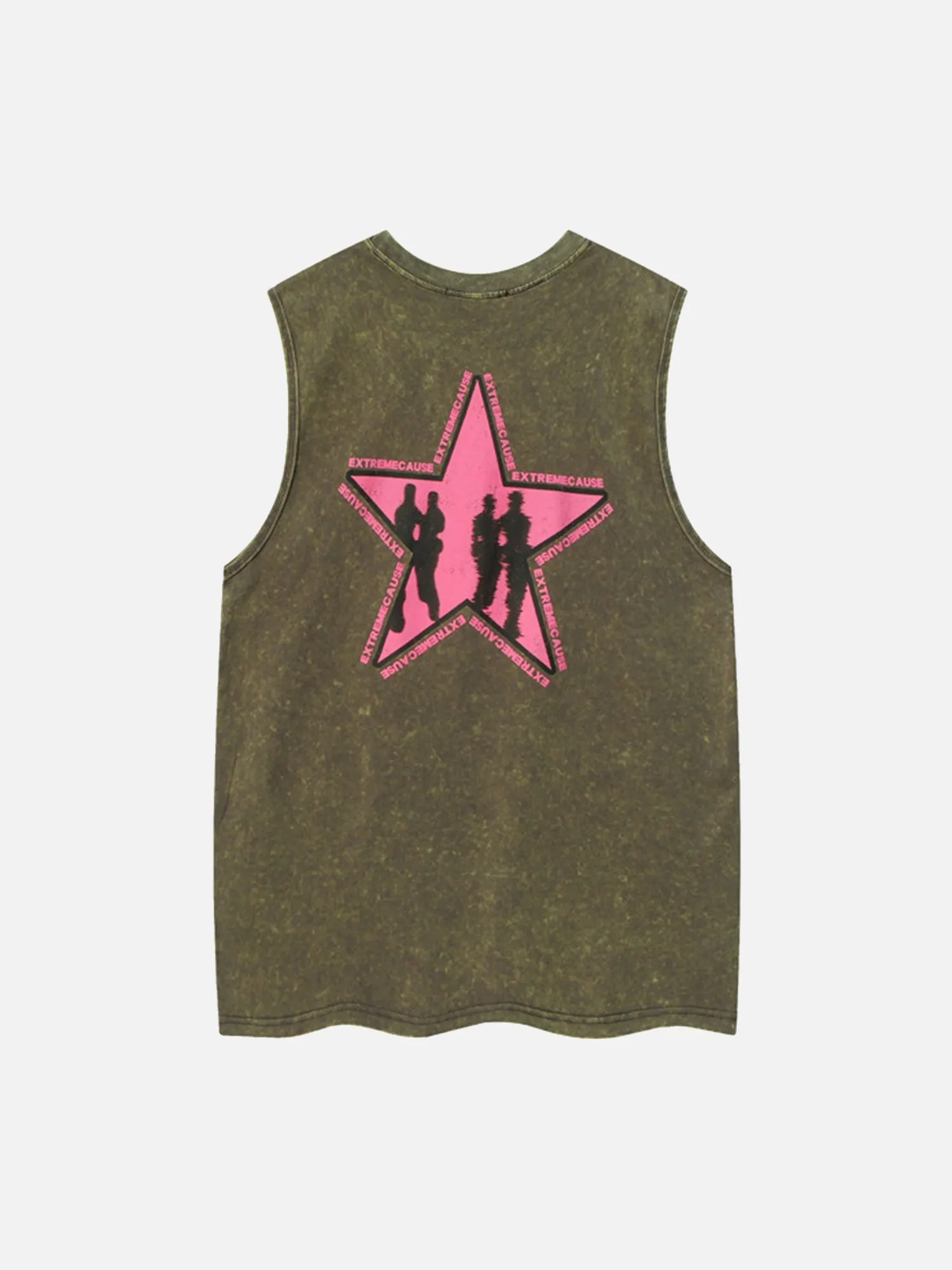 Thesupermade Vintage Washed Art Portrait Vest sold by Thesupermade product image thumbnail 2