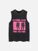Thesupermade Vintage Washed Art Portrait Vest sold by Thesupermade