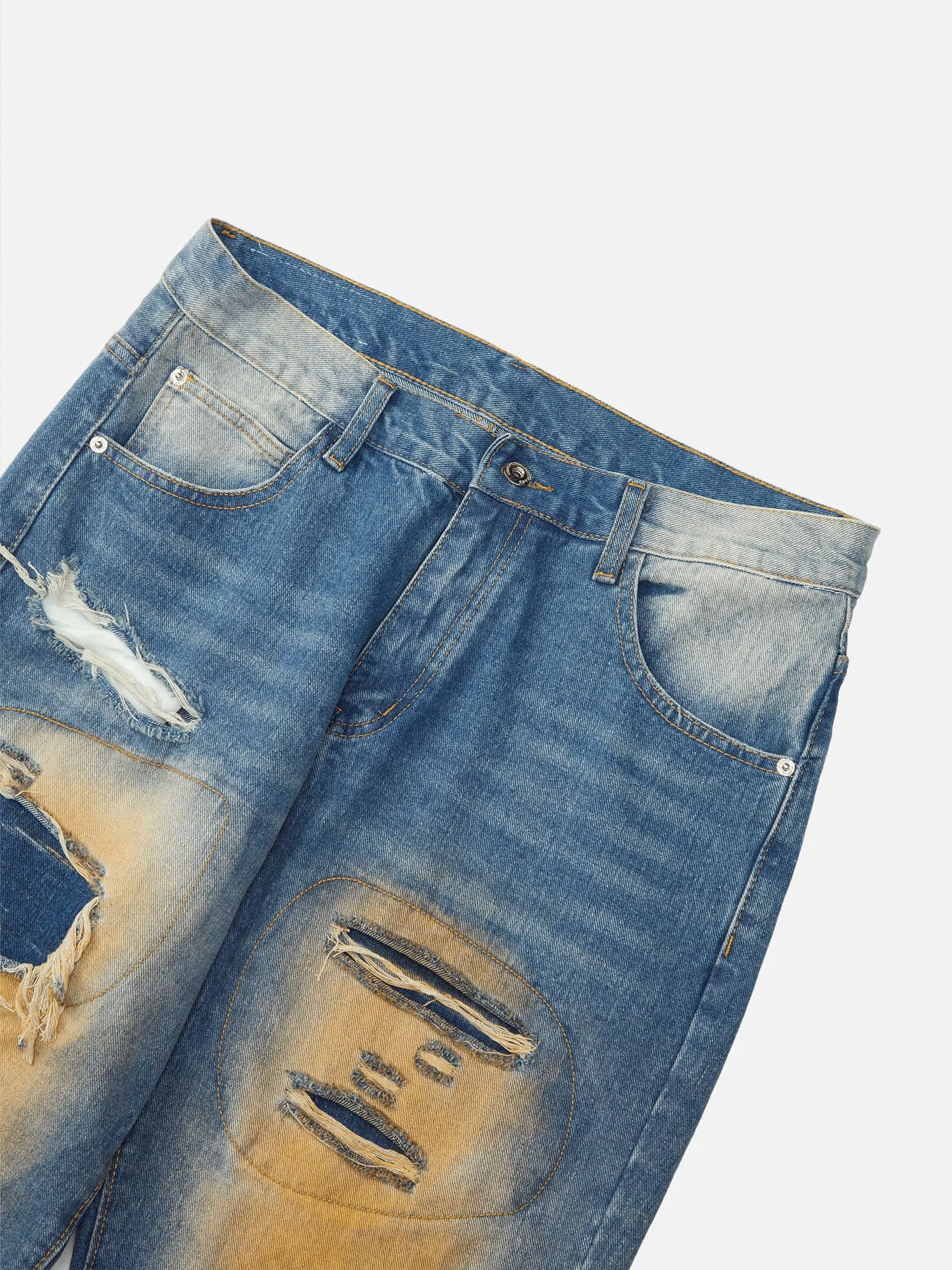 Thesupermade High Street Washed Spray Paint Ripped Jeans sold by Thesupermade product image thumbnail 5