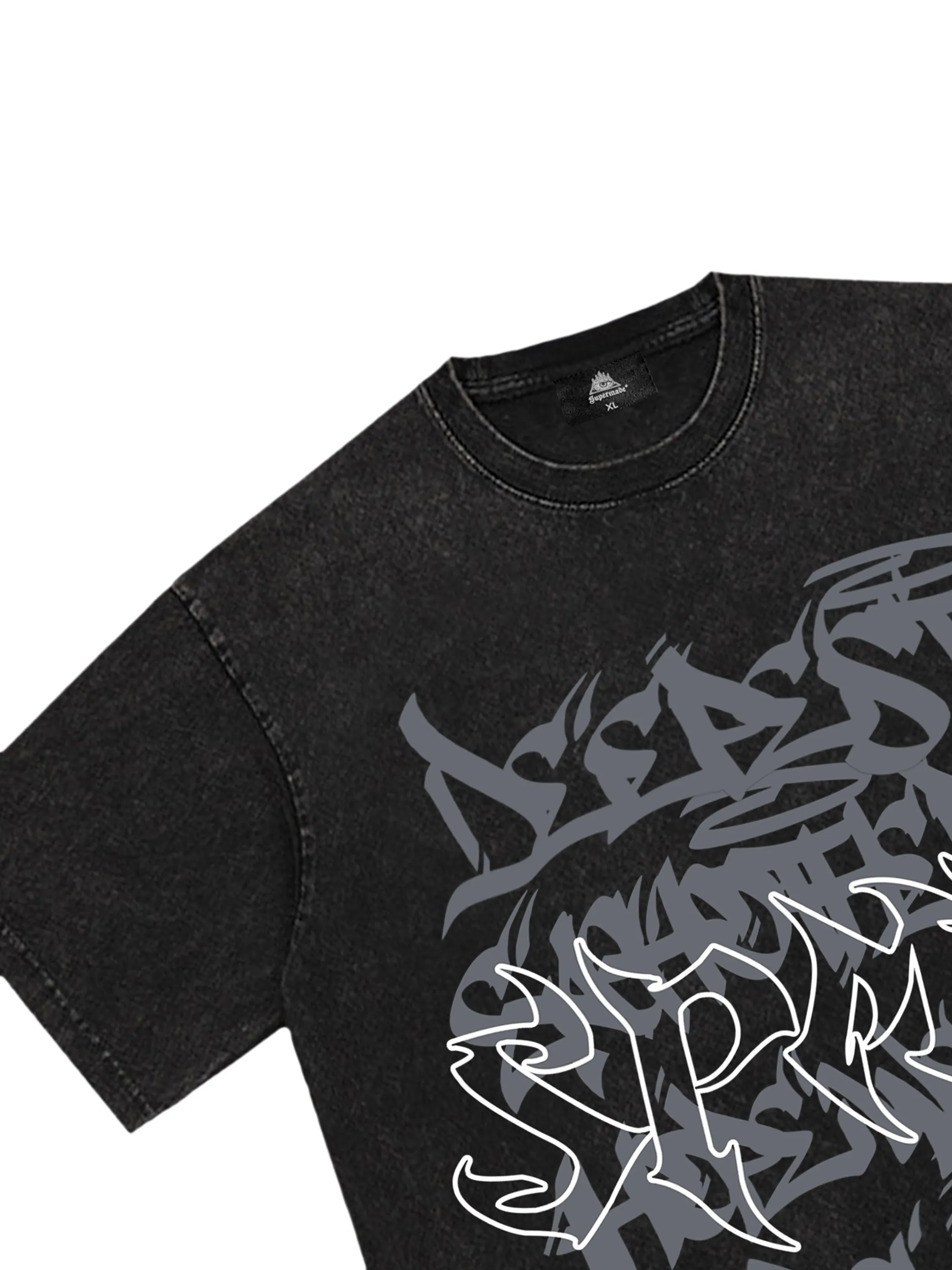 Thesupermade Fun Alphabet Print T-Shirt sold by Thesupermade product image thumbnail 4