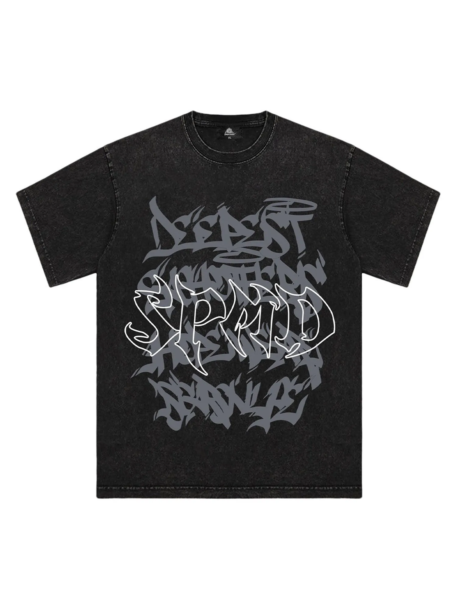 Thesupermade Fun Alphabet Print T-Shirt sold by Thesupermade