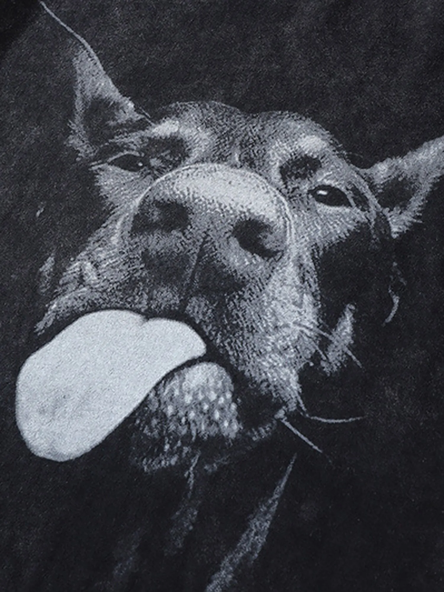 Thesupermade Retro Hip-hop Doberman Print T-shirt - 2172 sold by Thesupermade product image thumbnail 5