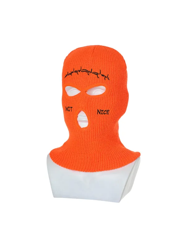 Thesupermade Retro Hip-hop Fun Knitted Balaclava sold by Thesupermade