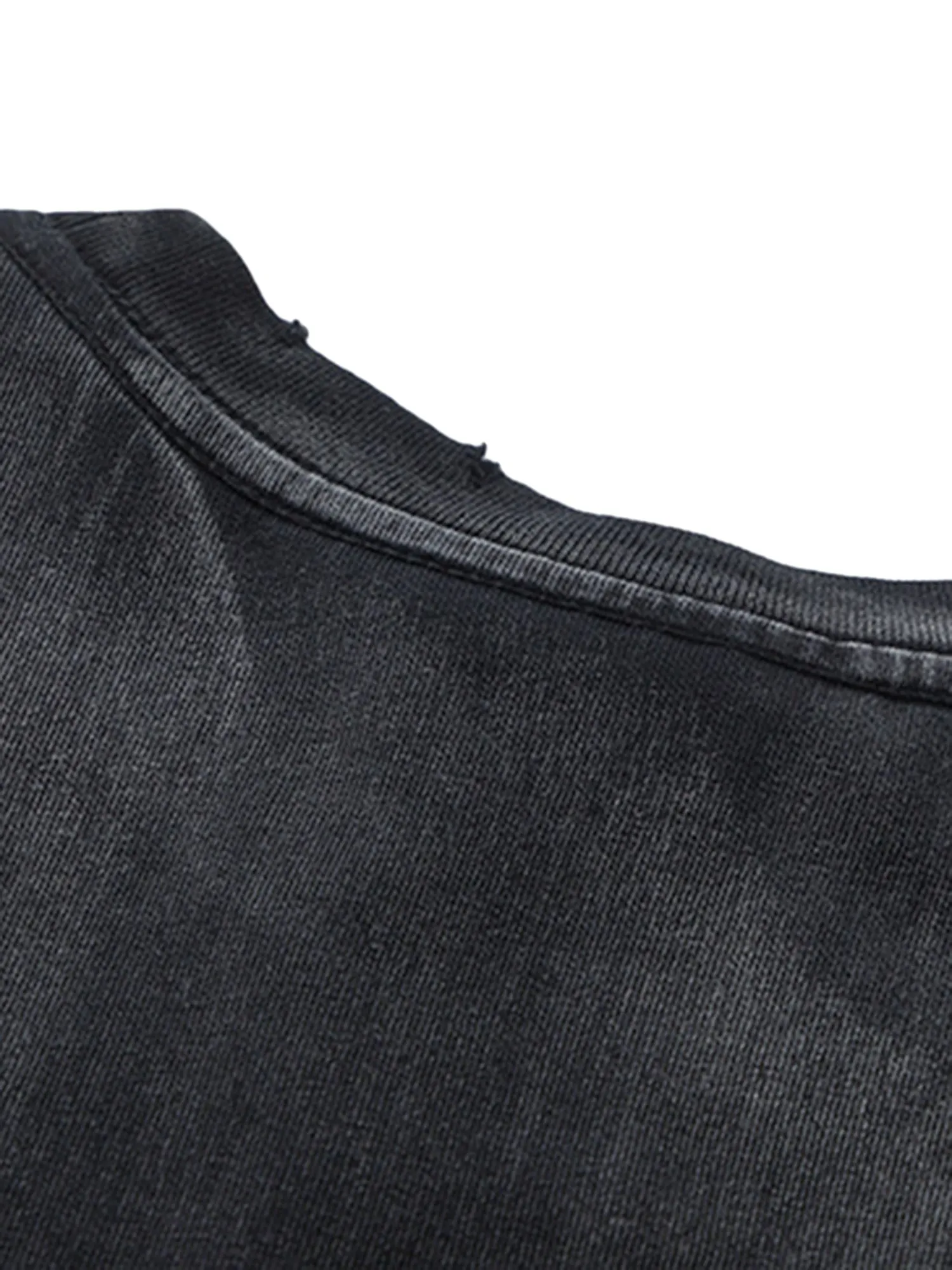 Retro Hot Silver Washed Ripped T-shirt sold by Thesupermade product image thumbnail 4