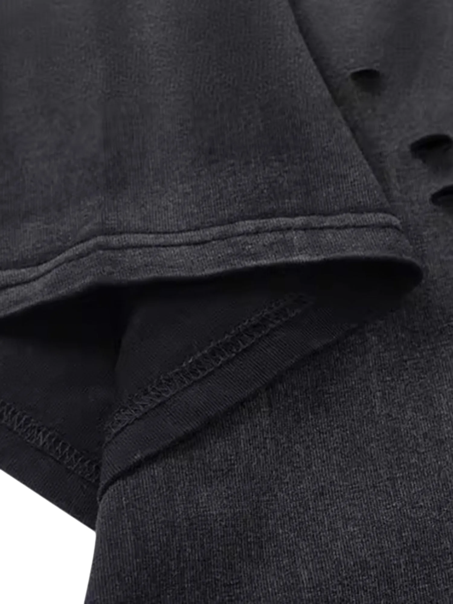 Retro Hot Silver Washed Ripped T-shirt sold by Thesupermade product image thumbnail 5