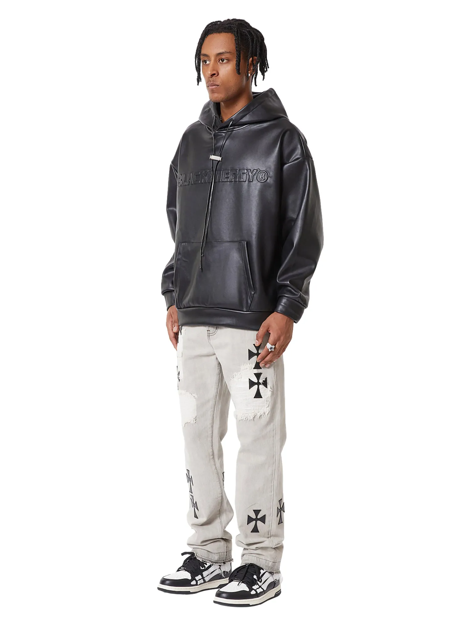 Thesupermade American Vintage Leather Sweatshirt sold by Thesupermade product image thumbnail 3