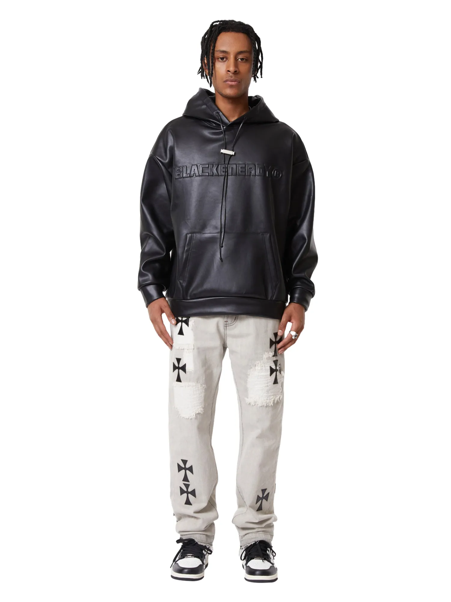 Thesupermade American Vintage Leather Sweatshirt sold by Thesupermade product image thumbnail 2