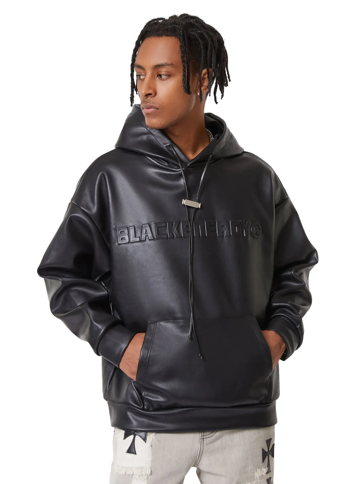 Thesupermade American Vintage Leather Sweatshirt sold by Thesupermade