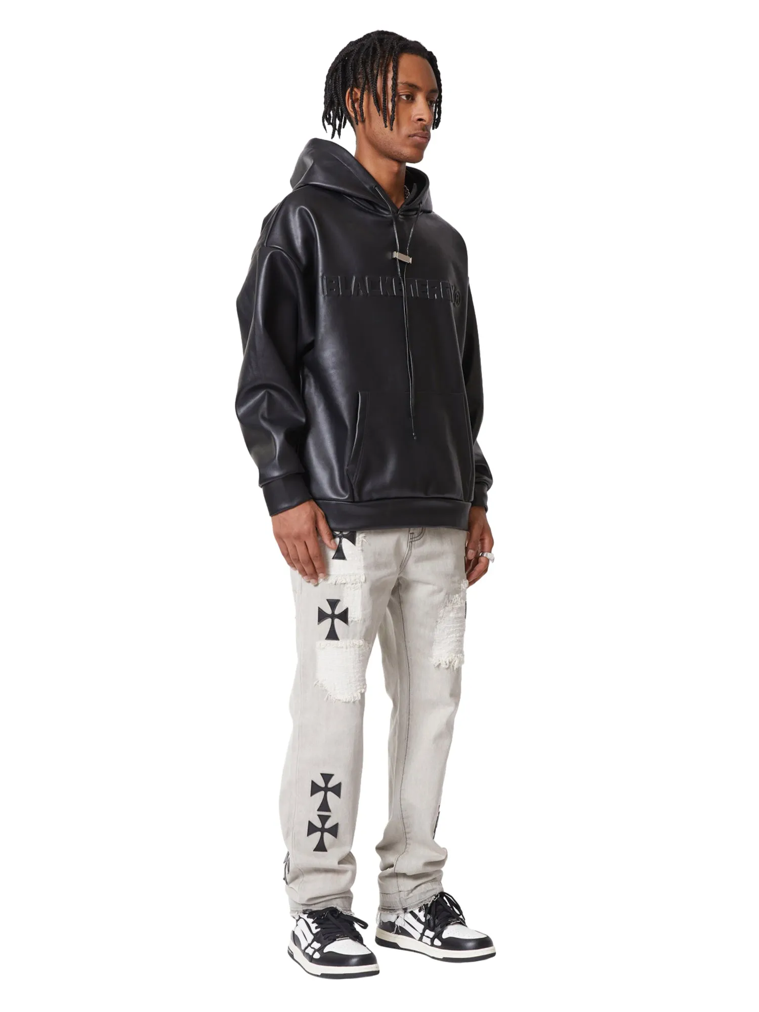 Thesupermade American Vintage Leather Sweatshirt sold by Thesupermade product image thumbnail 4