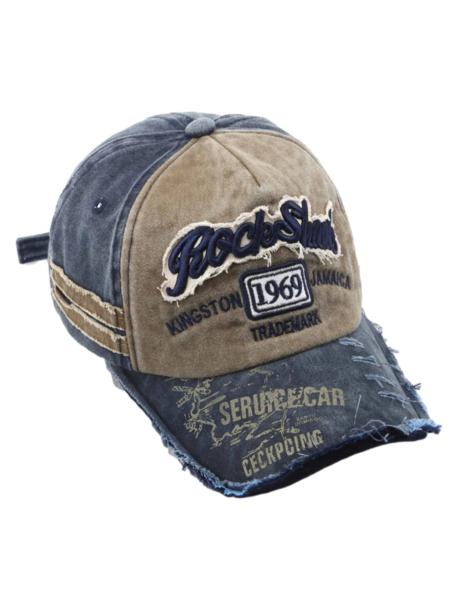 Thesupermade Retro Letter Denim Cap - 2136 sold by Thesupermade