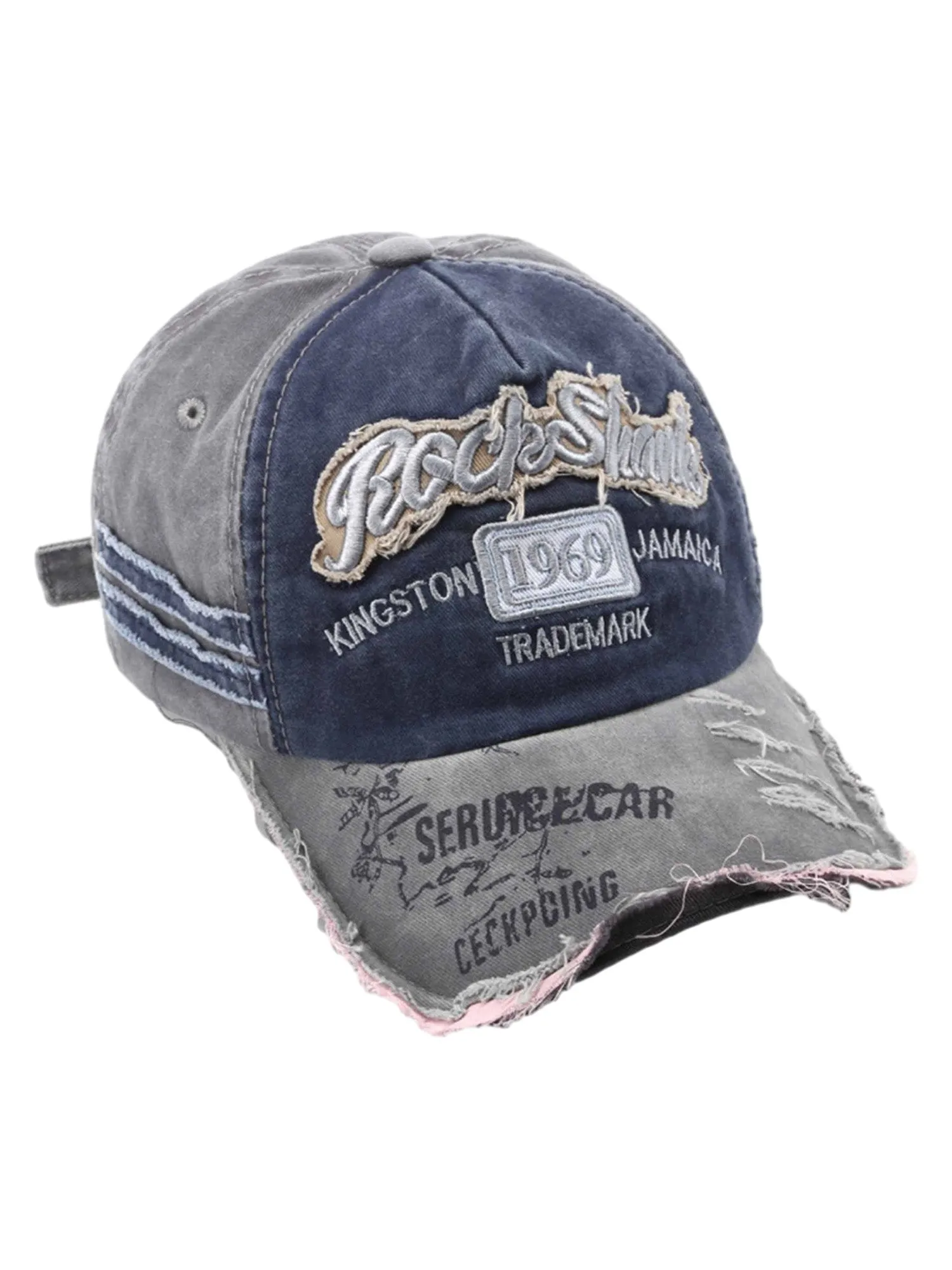 Thesupermade Retro Letter Denim Cap - 2136 sold by Thesupermade product image thumbnail 5