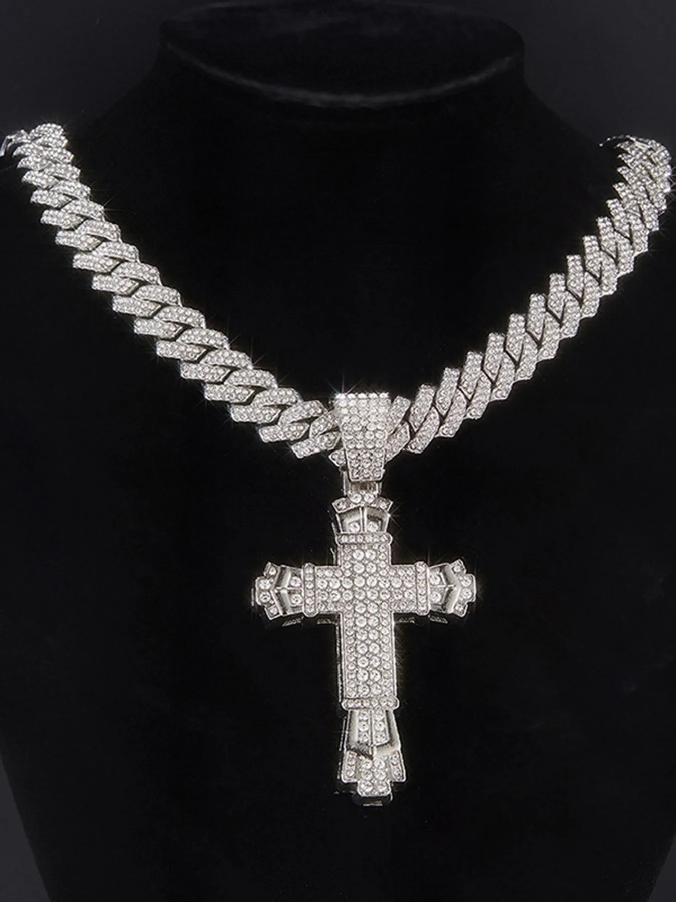 Thesupermade Diamond Cross Necklace - 1970 sold by Thesupermade product image thumbnail 5