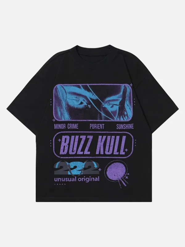 American Street Retro Couple Wear Face T-shirt sold by Thesupermade