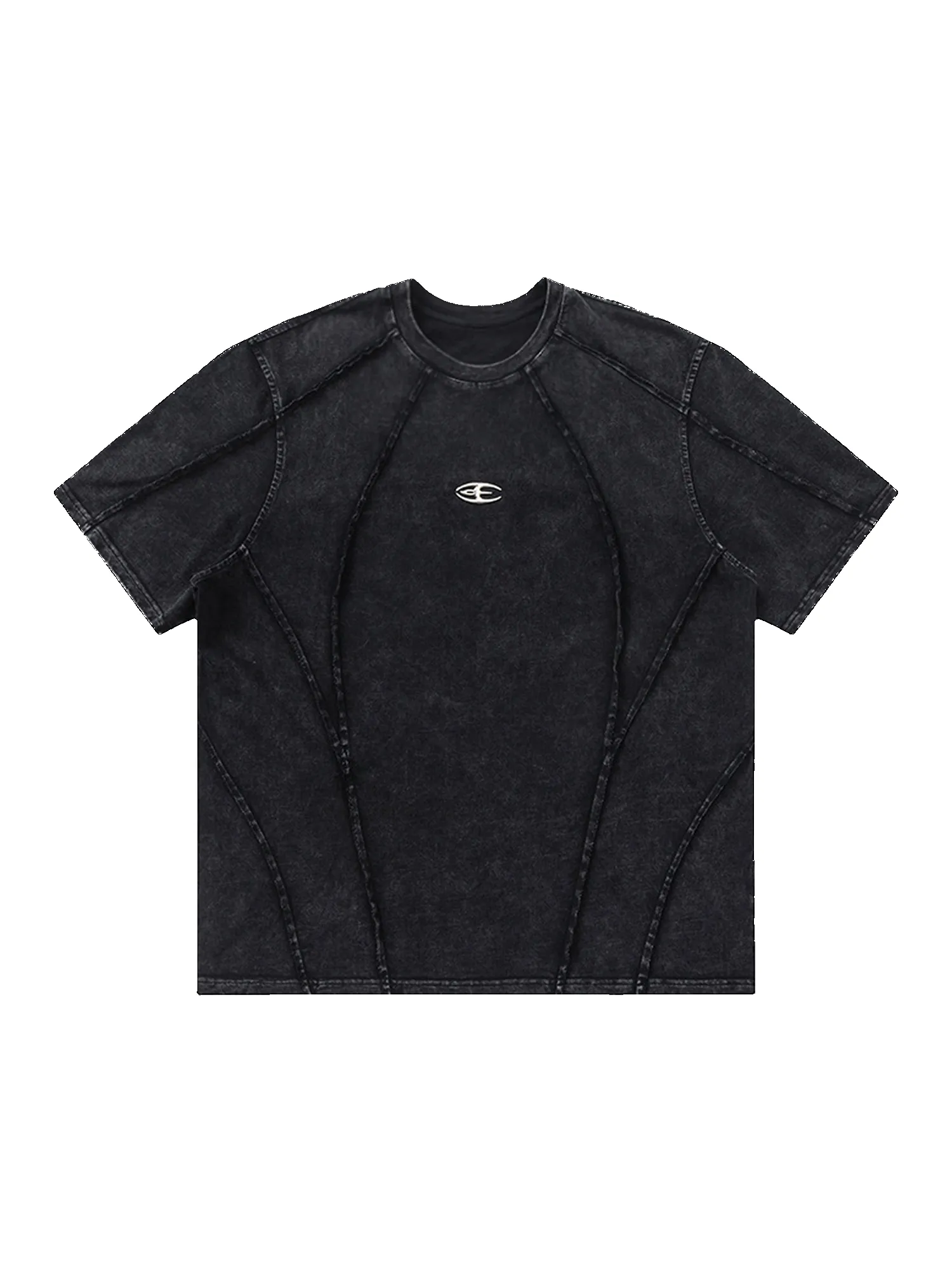 Thesupermade Split Raw Edge Short Sleeve T-shirt - 2159 sold by Thesupermade