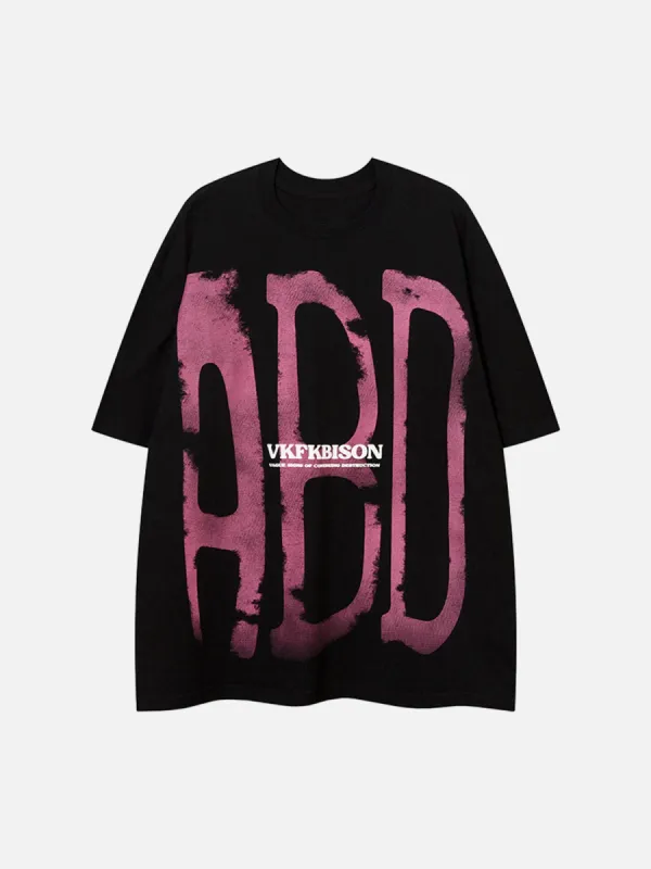 Thesupermade Lettering Hip-hop T-shirt - 1954 sold by Thesupermade