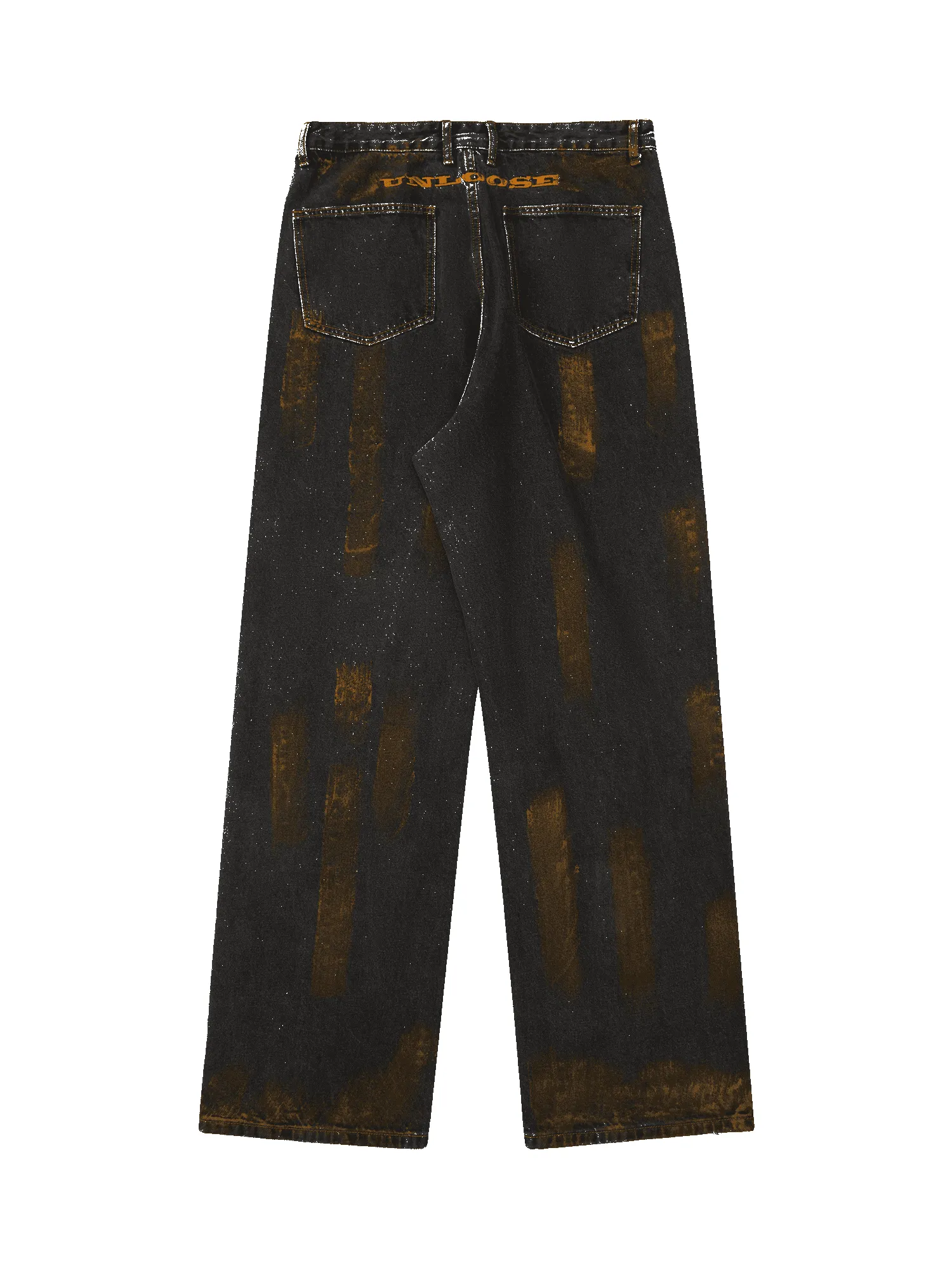 Thesupermade American Street Style Spray Painted Fur Jeans - 2052 sold by Thesupermade product image thumbnail 3