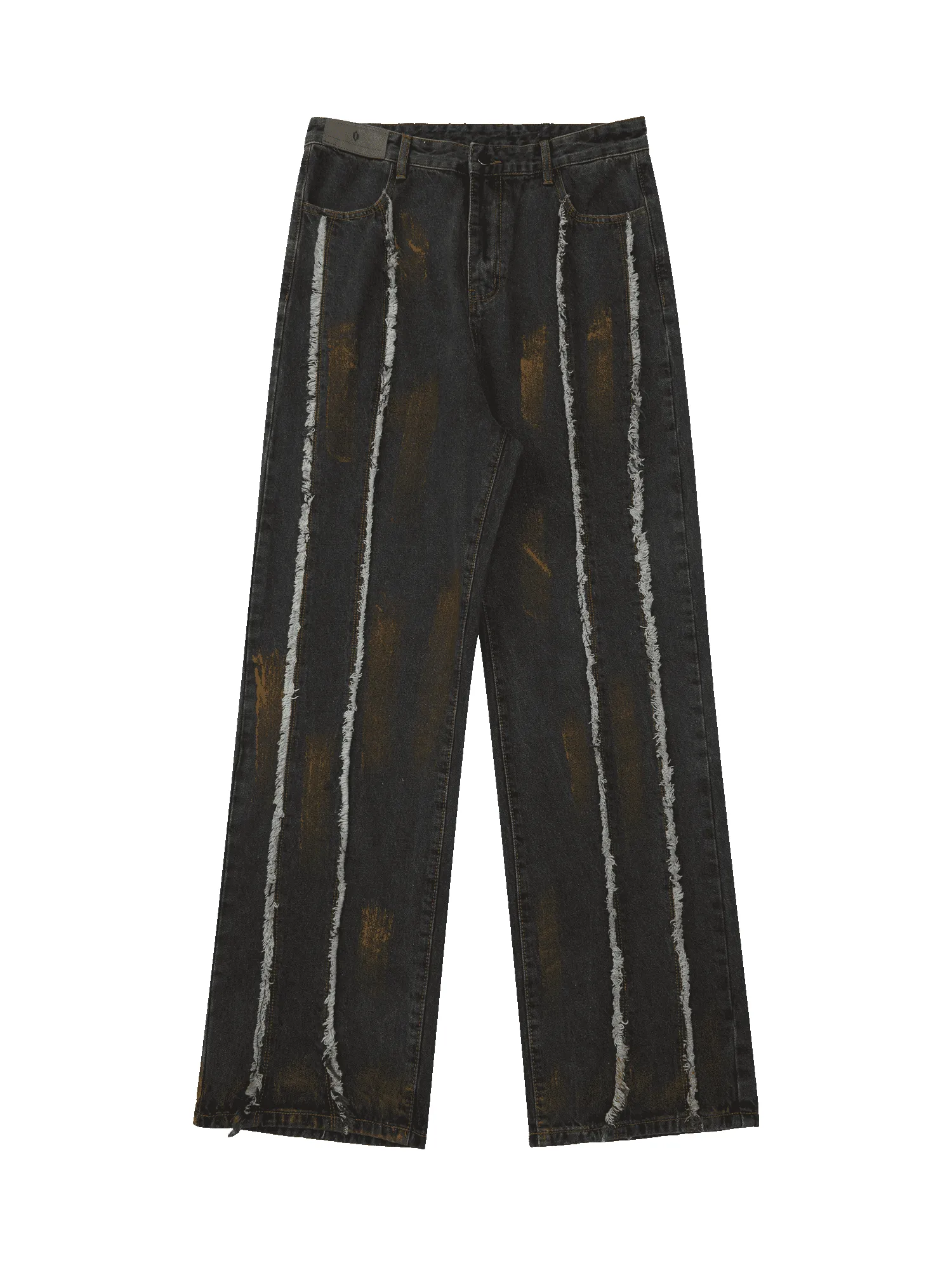 Thesupermade American Street Style Spray Painted Fur Jeans - 2052 sold by Thesupermade