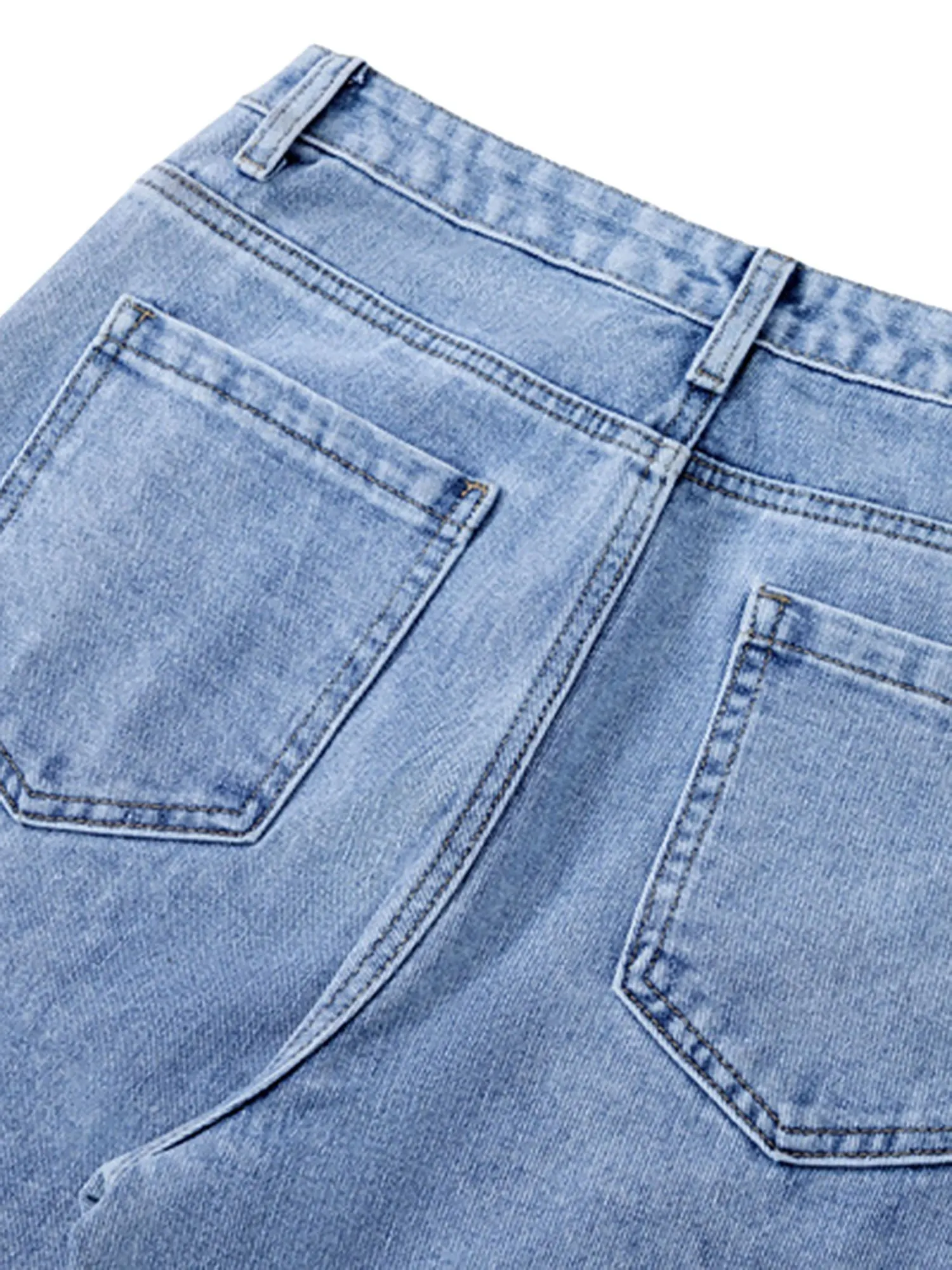 Niche Design Letter Embroidered Tie-dye Gradient Jeans sold by Thesupermade product image thumbnail 4