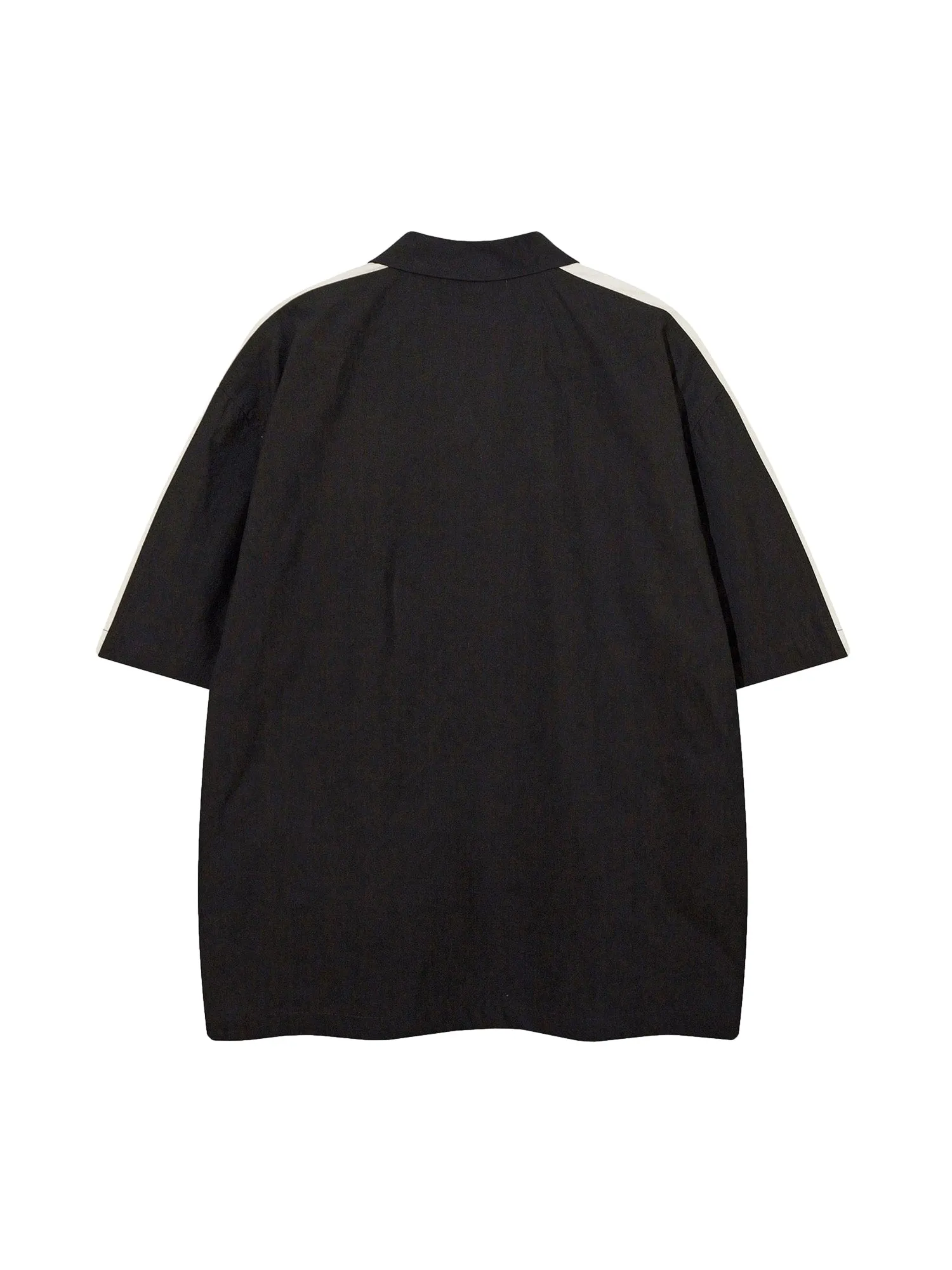 Retro Color Block Zip-up Racing Shirt sold by Thesupermade product image thumbnail 2