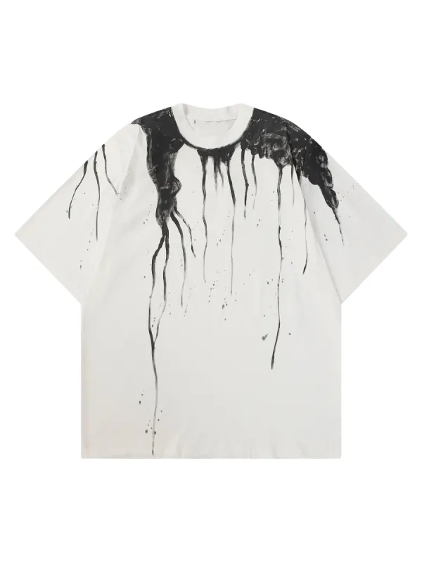 Thesupermade Contrasting Color Short-sleeved T-shirt sold by Thesupermade