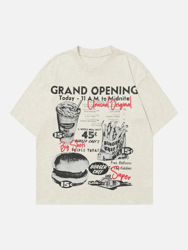 Retro Hip-hop Black And White Sticker T-shirt sold by Thesupermade