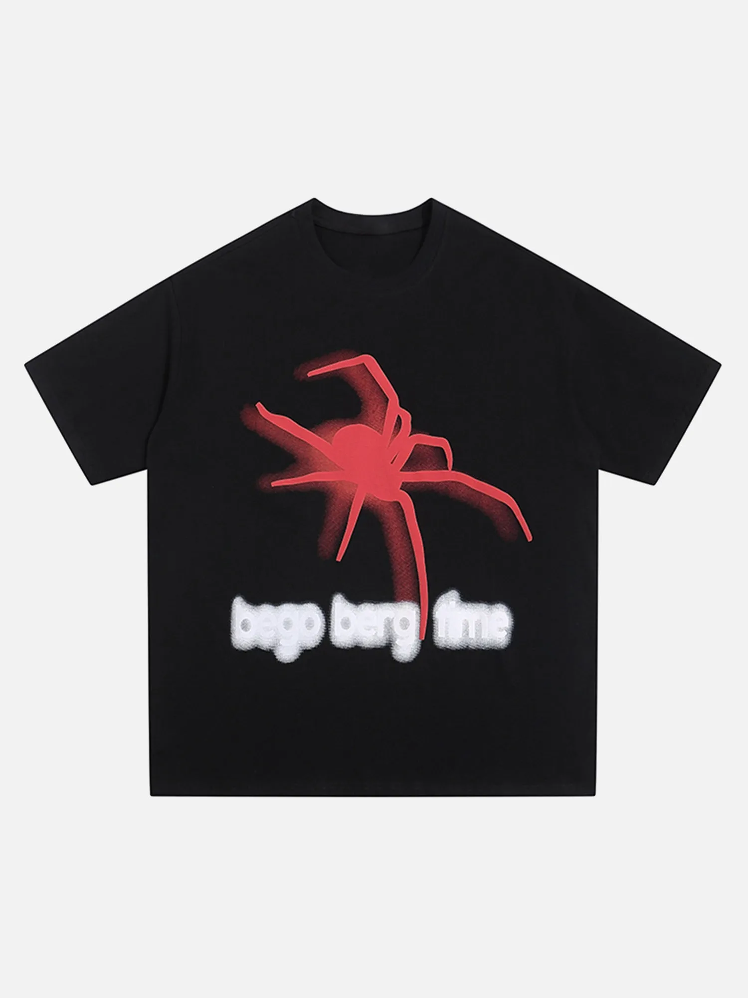 Dark Spider Suede Foam Print Street Rap T-shirt sold by Thesupermade