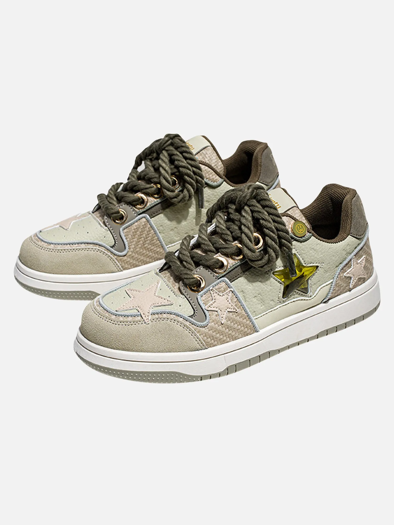 Thesupermade Vintage Star Longjing Tea Sneakers sold by Thesupermade product image thumbnail 2