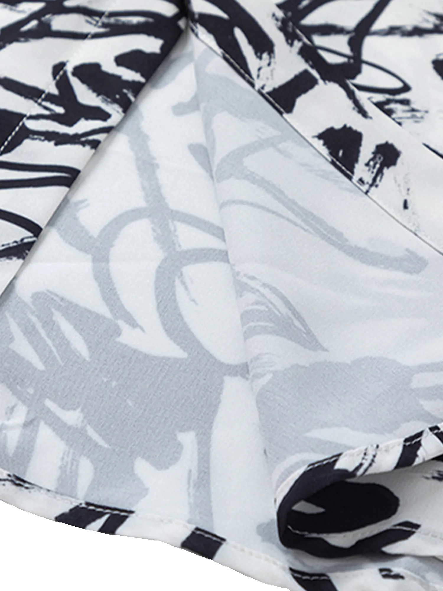 Thesupermade Graffiti Print Lapel Short Sleeve Shirt sold by Thesupermade product image thumbnail 4