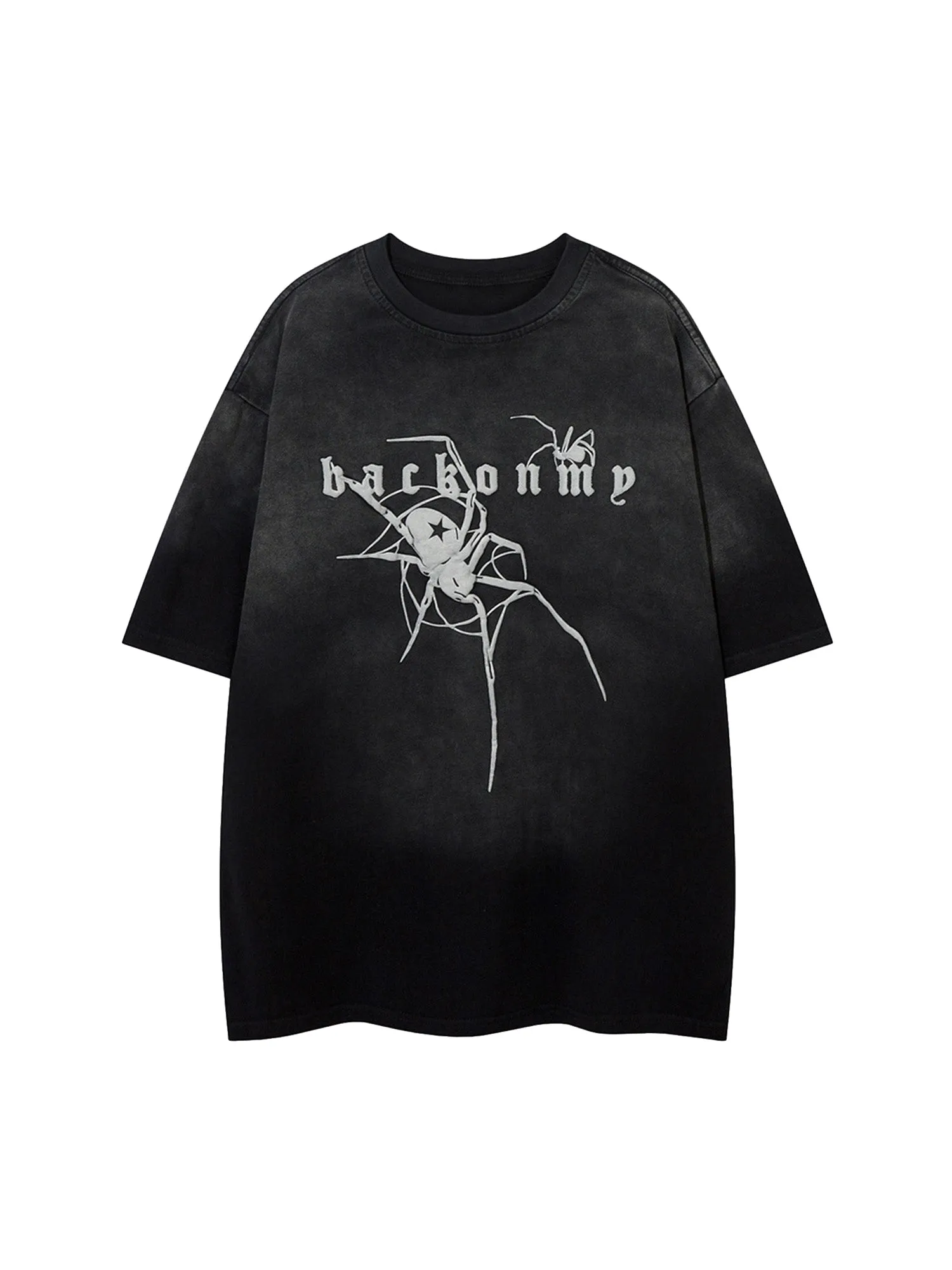 Retro High Street Spider Pattern Foam T-shirt sold by Thesupermade