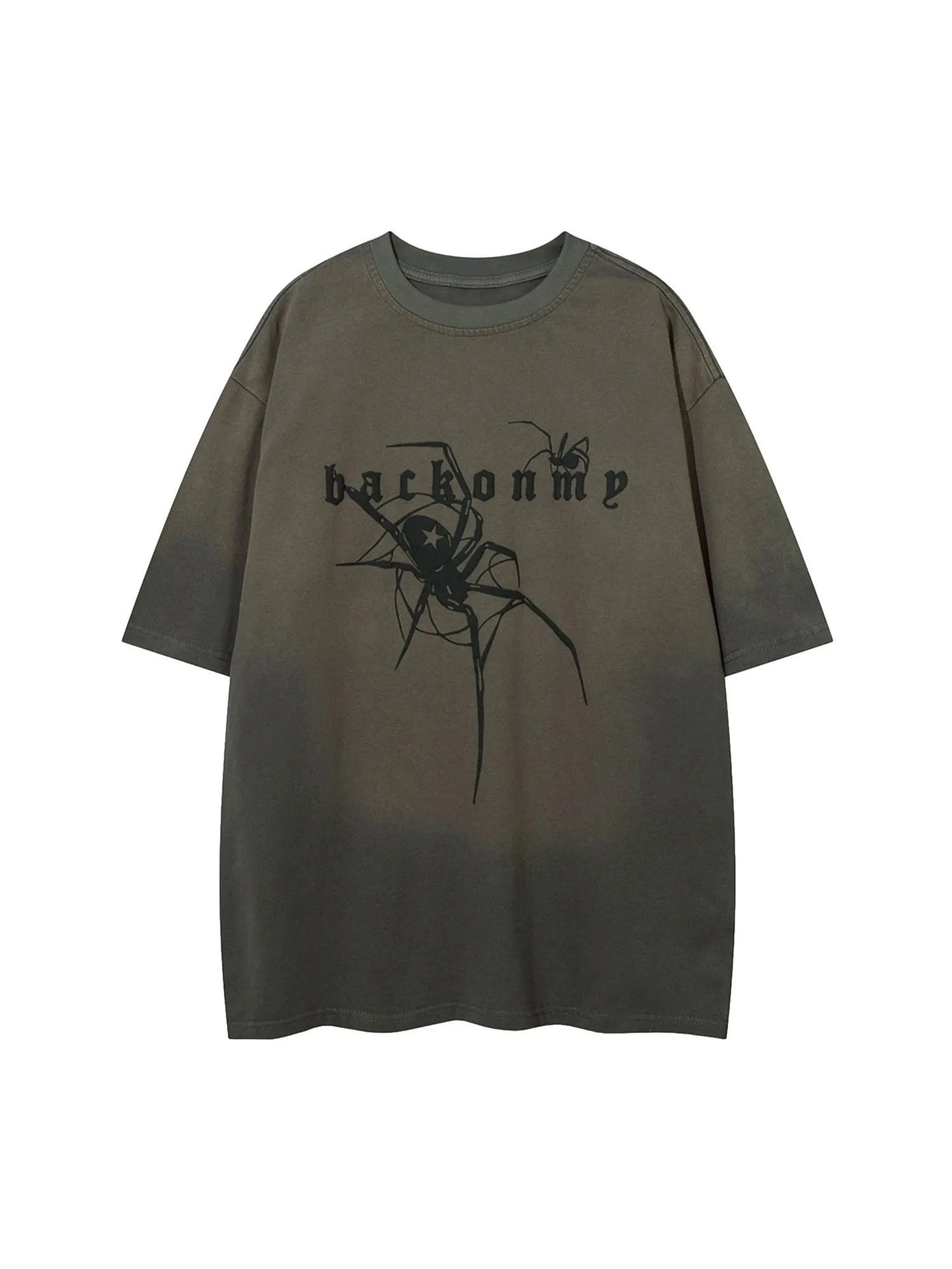Retro High Street Spider Pattern Foam T-shirt sold by Thesupermade product image thumbnail 2