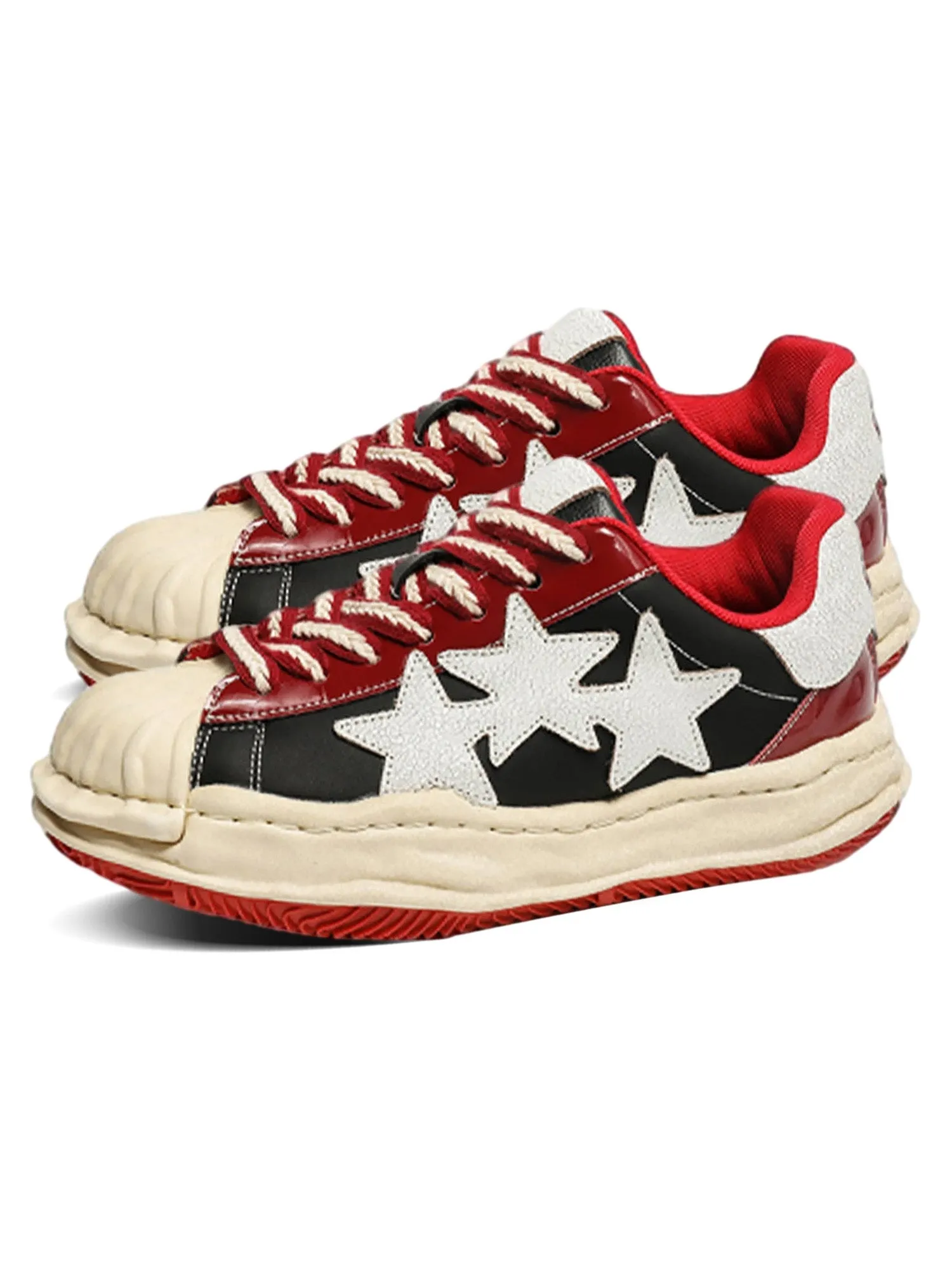 Dragon Red Shell Toe Dissolving Shoes Retro Sneakers sold by Thesupermade product image thumbnail 3