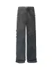 Dirty Wash Design Fleece Straight Leg Jeans sold by Thesupermade